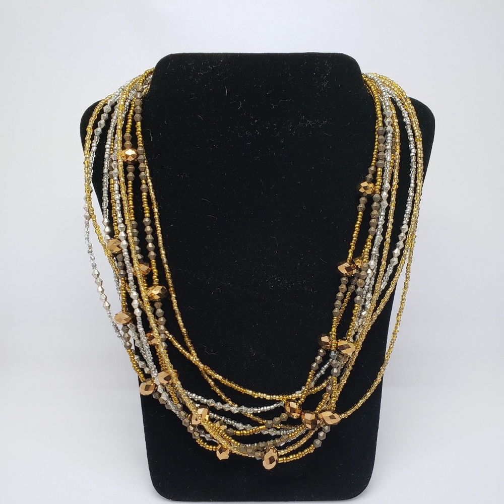 Multi-Strand Beaded Necklace